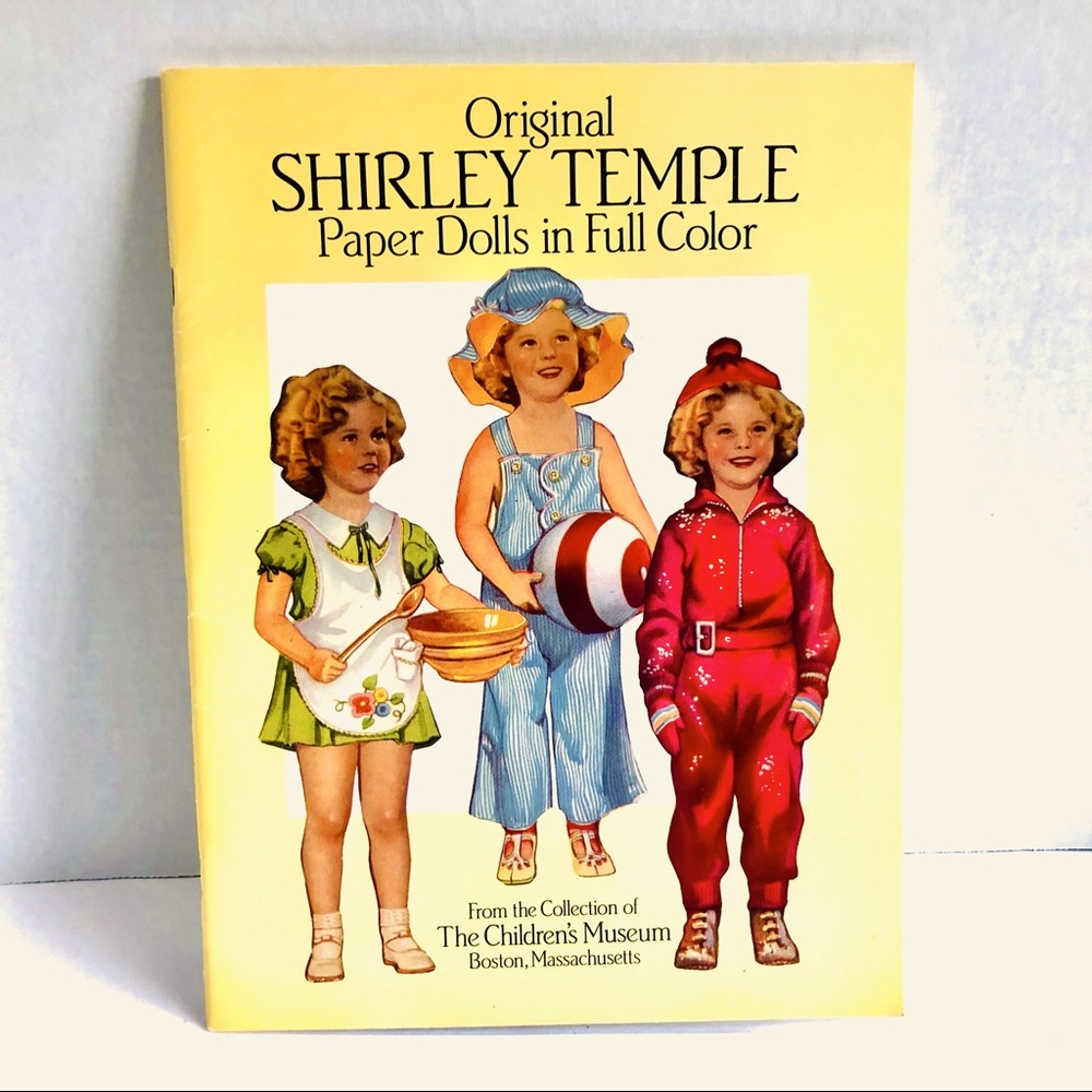 Vtg. Shirley Temple Paper Dolls, New - 1988, 4 Dolls & 30 Costumes